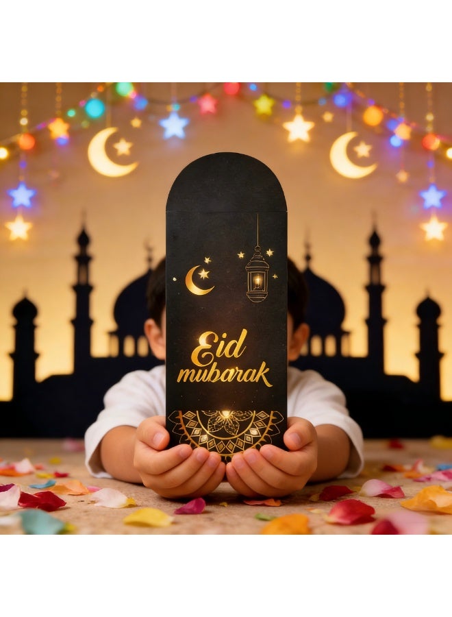 Eid Money Envelopes for Cash Gifts, Ramadan Eidi Envelopes, Cash Gift Card Holder Pockets for Kids & Family, Eid & Ramadan Decorations (Multicolor) - view 5